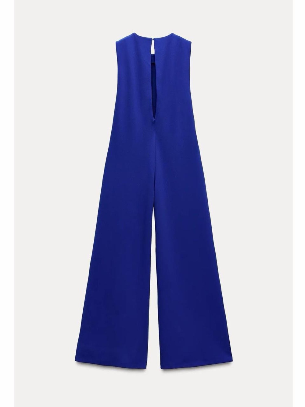 Zara Cobalt Blue Sleeveless Wide-Leg Jumpsuit